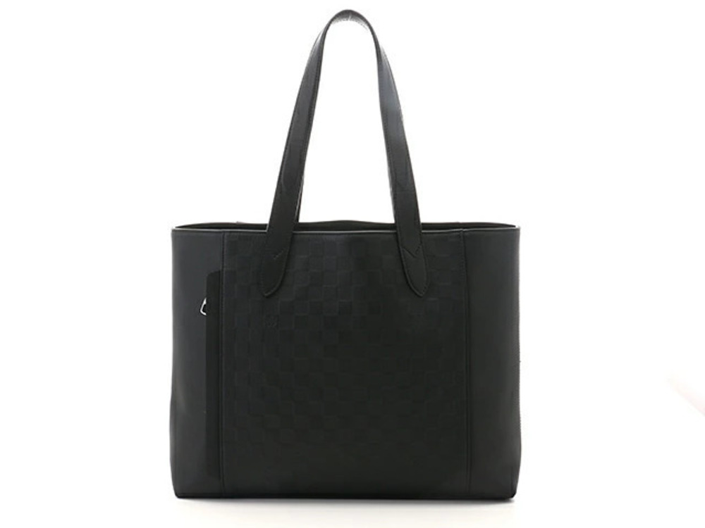 LOUIS VUITTON Tote Bag Cabas Voyage Damier Infini Onyx Black